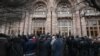 Armenia - Artists of the Armenian national opera theater protest outside the main government building in Yerevan, April 1, 2019.