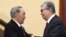 Nursultan Nazarbaev (left) handed over the presidency to Qasym-Zhomart Toqaev in March 2019.