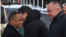 Madagascar President Michael Randrianirina (left) greets Major General Andrei Averyanov, a top officer in Russia's military intelligence agency, in Madagascar on February 18.