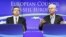 European Commission President Jose Manuel Barroso (left) and European Council President Herman Van Rompuy address a news conference at the end of an EU leaders summit in Brussels. 