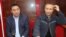 Kazakhstan, Almaty region. Yerkin Kaziev (right) and his lawyer Galym Nurpeisov. October 15, 2019