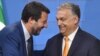 Hungarian Prime Minister Viktor Orban (right) will be discussing an alliance with Italian right-wing Lega party chief Matteo Salvini (left) as well as Polish Prime Minster Mateusz Morawiecki. (file photo)