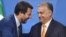 Hungarian Prime Minister Viktor Orban (right) will be discussing an alliance with Italian right-wing Lega party chief Matteo Salvini (left) as well as Polish Prime Minster Mateusz Morawiecki. (file photo)