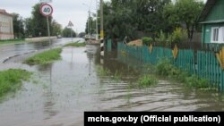 Касьцюковічы пасьля залевы. Фота МНС