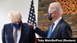 Boris Johnson, premijer Velike Britanije i Joe Biden, američki predsjednik
