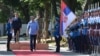 Predsednik Srbije Aleksandar Vučić u kasarni Banjica 2 u Beogradu, 23. jun 2025.
