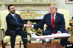 دیدار علی الزیدی و دونالد ترامپ در دفتر بیضی کاخ سفید
