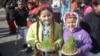 Tajiks are celebrating Norouz, the Persian New Year, which marks the beginning of spring. In the capital Dushanbe, children gather at an outdoor fair with traditional food. 