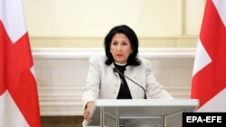 Salome Zurabishvili-Gürcüstan prezidenti, 21 iyun, 2019, Tbilisi.
