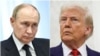 Russian President Vladimir Putin and US President Donald Trump (combo photo)