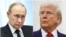 Russian President Vladimir Putin and US President Donald Trump (combo photo)