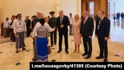 Беларуская дэлегацыя на інаўгурацыі кіраўніка вайсковай хунты М’янмы ў якасьці прэзыдэнта краіны