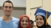 Left to right: Deah Barakat, Yusor Abu-Salha, and Razan Abu-Salha, Muslim students in Chapel Hill, North Carolina, who were shot to death by Craig Stephen Hicks on February 10. 