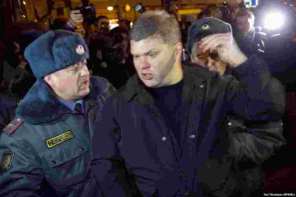 Задержание Сергея Митрохина
