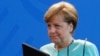 German Chancellor Angela Merkel delivers a statement in Berlin on June 2.