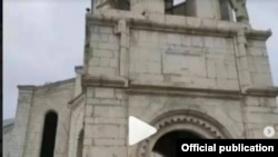 Ադրբեջանցիները գրառումներ են կատարել Շուշիի Ղազանչեցոց Սուրբ Ամենափրկիչ եկեղեցու արտաքին և ներքին պատերին` ըստ Հայաստանի գլխավոր դատախազության