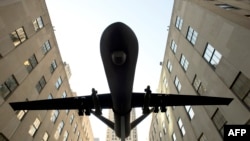 Акция в Нью-Йорке против военного использования "дронов" 