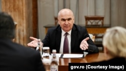 Ilie Bolojan la întrevederea cu reprezentații Asociației Magistraților din România, 18 august 2025.