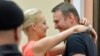 Yulia Navalnaya, wife of the jailed Russian opposition leader Aleksei Navalny, during an opposition rally in Moscow (file photo)