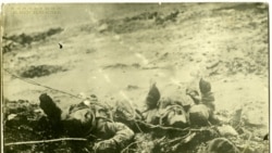 Від зь нямецкіх акопаў пасьля наступу расейцаў, сакавік 1916 году