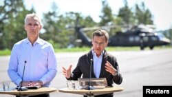  Շվեդիա - ՆԱՏՕ-ի գլխավոր քարտուղար Յենս Ստոլտենբերգ և Շվեդիայի վարչապետ Ուլֆ Կրիստերսոն, Ստոկհոլմ, 7-ը հունիսի, 2024թ.
