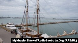 Яхта «Джозеф Конрад» на Одеському морському вокзалі