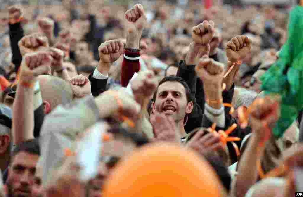 Protest la Erevan &icirc;mpotriva preşedintelui Serj Sarkisian, 9 aprilie 2013