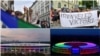 Suporteri înainte de meciul Germania - Ungaria de la München și stadioane din Germania iluminate în semn de sprijin pentru comunitatea LGBTQ, Germania 23 iunie 2021