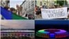 Suporteri înainte de meciul Germania - Ungaria de la München și stadioane din Germania iluminate în semn de sprijin pentru comunitatea LGBTQ, Germania 23 iunie 2021