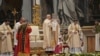 Vatican - Pope Francis celebrates a Holy Mass in St. Peter's Basilica dedicated to the centenary of the Armenian Genocide, Holy See,12Apr,2015