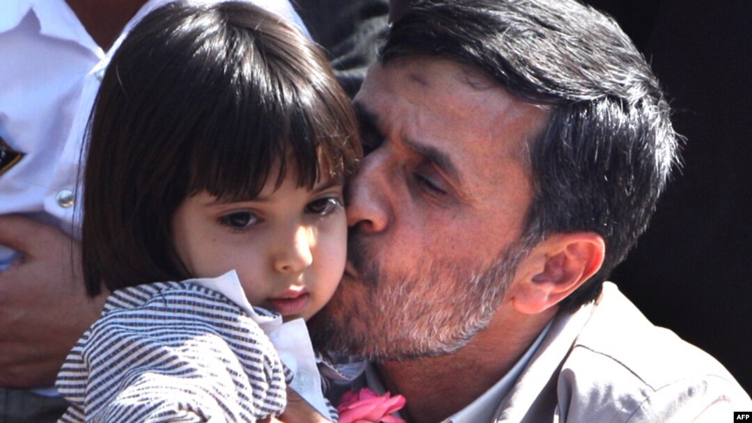 President Ahmadinejad campaigns the old-fashioned way.