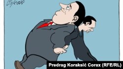 
Predrag Koraksiç Koraksyň "Goldaw" diýen karrikaturasy