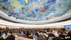 Delegates attend the opening day of the 40th session of the United Nations (UN) Human Rights Council on February 25, 2019 in Geneva. File photo