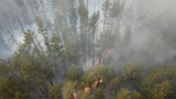 Dim se širi iz zone oko Černobilja, kod sela Volodymrivka, 5. aprila 2020.