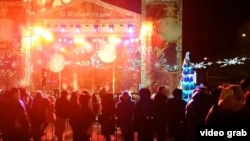 Празднования в Донецке, 21 декабря 2018 года (скриншот канала, подконтрольного «ДНР»)