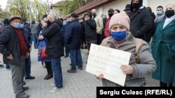 Protest organizat de PAS pentru independența Curții Constituționale, Chișinău, 26 aprilie 2021