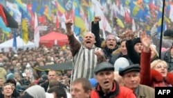 Protest la Kiev în sprijinul orientării europene a Ucrainei