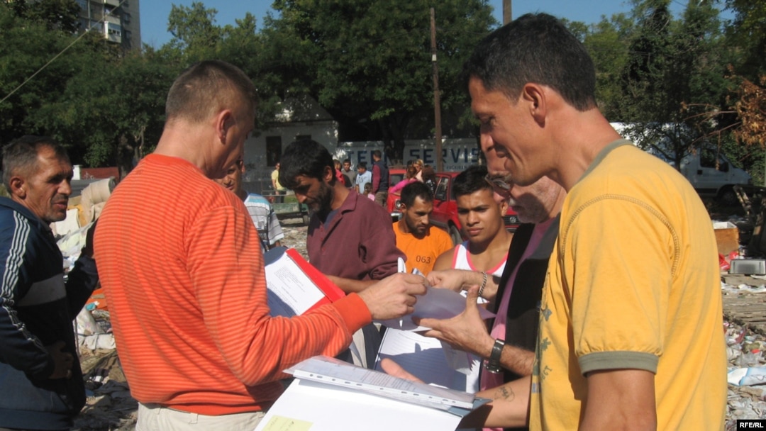 Iseljavanje Roma u Beogradu, septembar 2010, foto: Radovan Borović