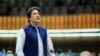 Pakistani Prime Minister Imran Khan speaks during the National Assembly session in Islamabad on June 25.