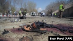 На місці нападу в Кабулі, Афганістан, 21 березня 2018 року