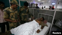 Indian soldiers injured in recent cross-border clashes with Pakistani forces