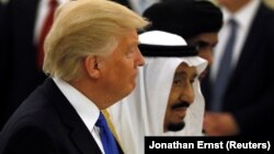 U.S. President Donald Trump (left) and Saudi Arabia's King Salman (file photo)