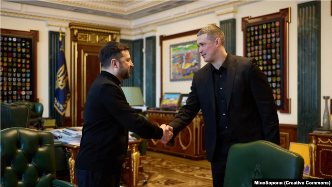 Volodimir Zelenski və Mixail Fyodorov