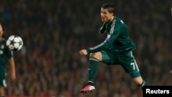 Cristiano Ronaldo, într-un meci Real Madrid vs Manchester United