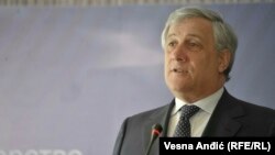 Претседателот на Европскиот Парламент, Антонио Тајани 