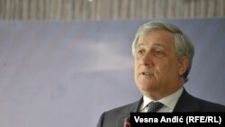 Претседателот на Европскиот парламент Антонио Тајани во посета на Белград. 