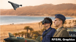 „სტალინის შევარდნების“ რეკლამა და პლაჟი სანტა-მონიკაში, კალიფორნია, აშშ. კოლაჟი