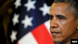 Poland -- US President Barack Obama attends a press conference at the Belvedere Palace in Warsaw, June 3, 2014