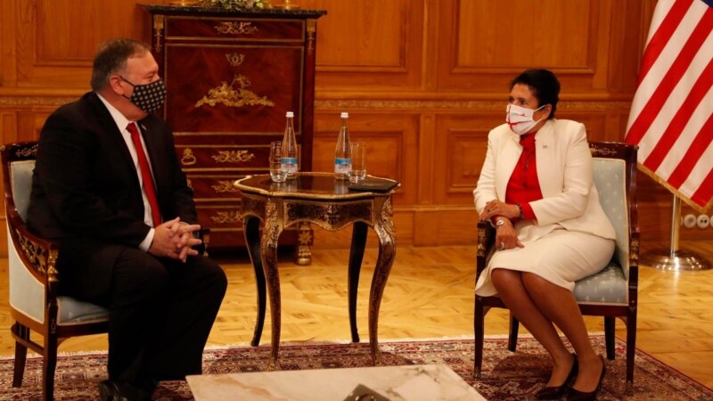 В Тбилиси прошла встреча президента Грузии и госсекретаря США. ФОТО/ВИДЕО