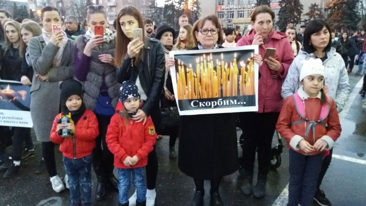 Во Владикавказе почтили память жертв трагедии в Кемерове